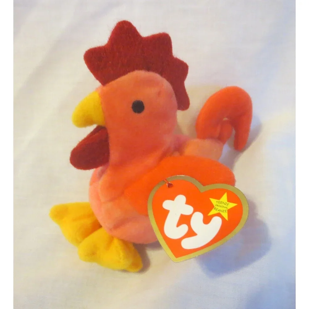 Mcdonald's Ty Teenie Beanie Strut The Rooster 1999 NO BAG